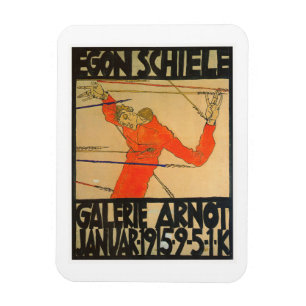 "GALERIE ARNOT" POSTER VON EGON SCHIELE AUF MAGNET