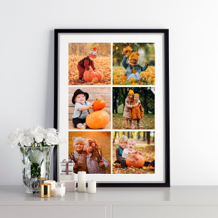 Galerie mit 6 personalisierten Fotos Poster