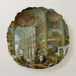 Galerie von Ansichten von altem Rom, 1758 Rundes Kissen