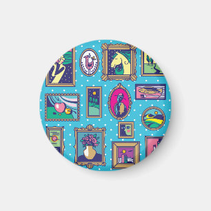 Galerie Wand: Diverse Bildersammlung Magnet