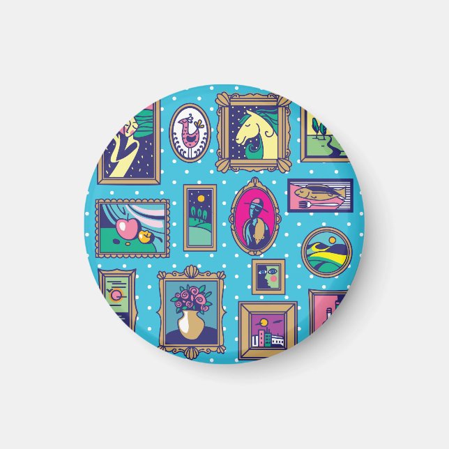 Galerie Wand: Diverse Bildersammlung Magnet (Vorne)