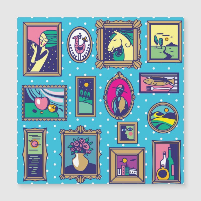 Galerie Wand: Diverse Bildersammlung Magnetkarte (Vorderseite)