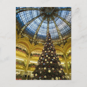 Galeries La Fayette zu Weihnachten, Paris, Frankre Feiertagspostkarte