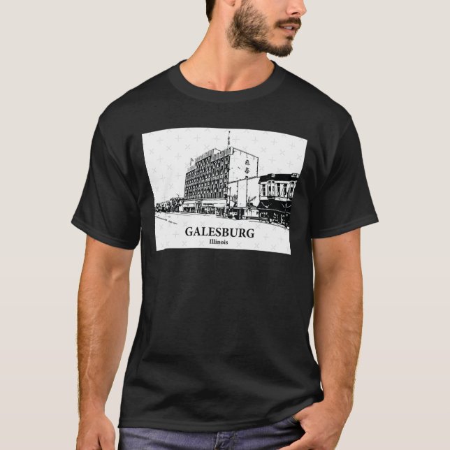 Galesburg Illinois Oversized T-Shirt (Vorderseite)