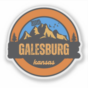 Galesburg, Kansas Aufkleber