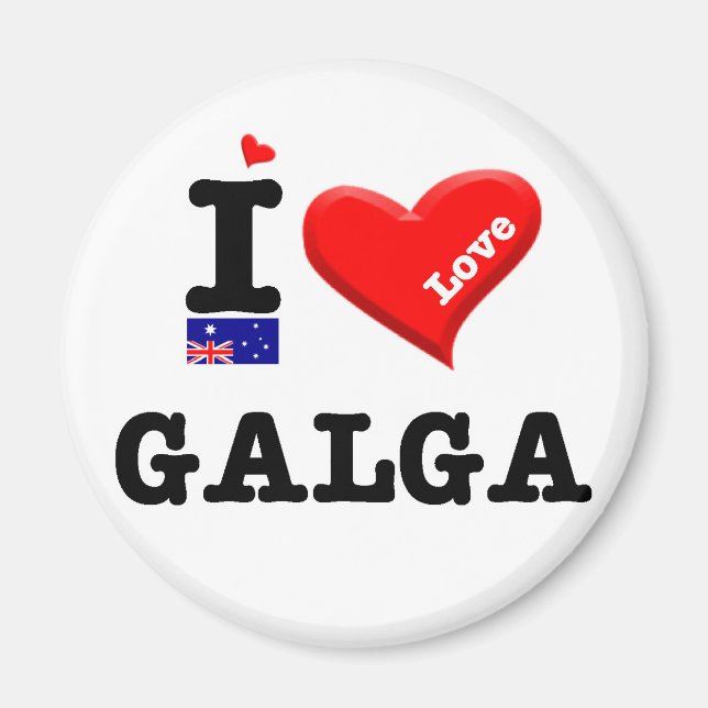 GALGA - I-Liebe Magnet (Vorne)