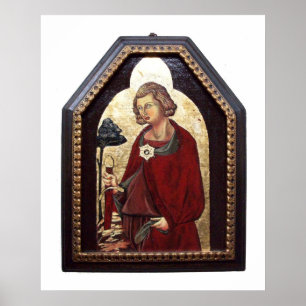 GALGANO/RECHTEN DES SCHWERTES IM FELSTER POSTER