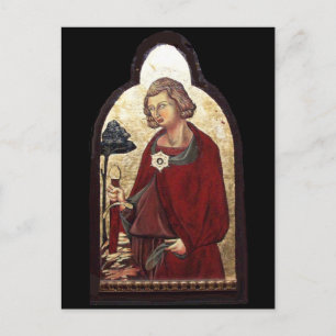 GALGANO/RECHTEN DES SCHWERTES IM FELSTER POSTKARTE