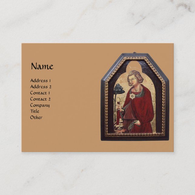 GALGANO/RECHTEN DES SCHWERTES IM FELSTER VISITENKARTE (Vorderseite)