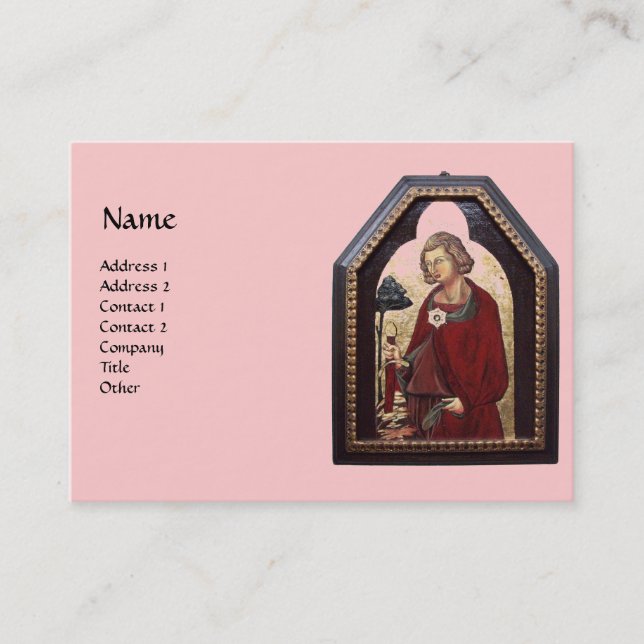 GALGANO/RECHTEN DES SCHWERTES IM FELSTER VISITENKARTE (Vorderseite)