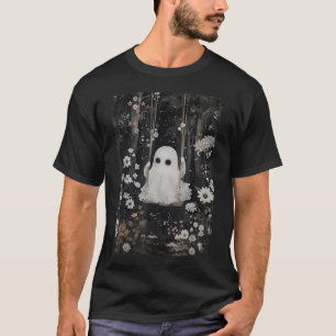 Galgenkern Ghost Swing Blumenästhetisches Hallowee T-Shirt