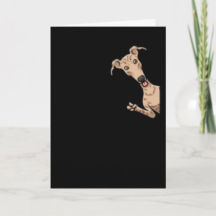 Galgo Espanol Hund mit dem Fahrrad Karte