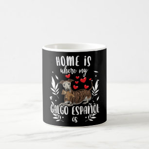 Galgo Español Hund mit Spanisch (gefüllt) Kaffeetasse