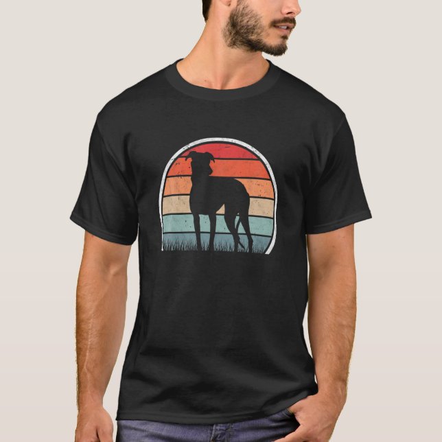Galgo Espanol Retro T-Shirt (Vorderseite)