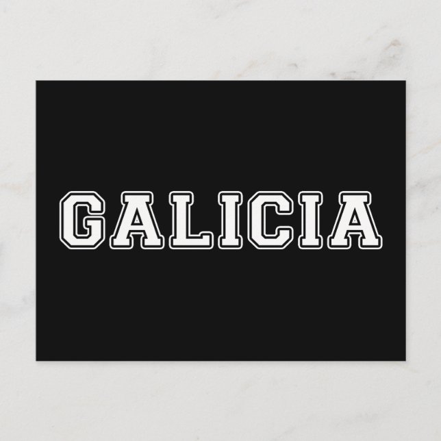 Galicia Postkarte (Vorderseite)