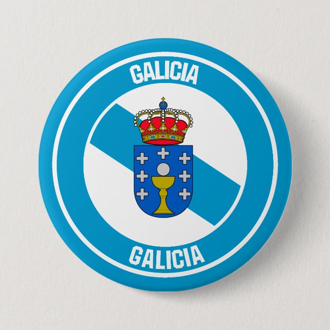 Galicia Round Emblem Button (Vorderseite)