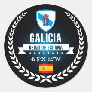Galicia Runder Aufkleber
