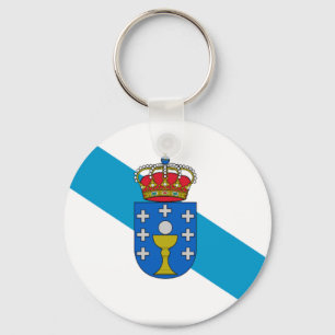 Galicia (Spain) Flag Schlüsselanhänger