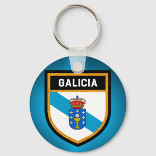 Galicien-Flagge Schlüsselanhänger