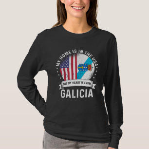 Galicisch Amerikanischer Patriot Stolz Gewachsen Z T-Shirt
