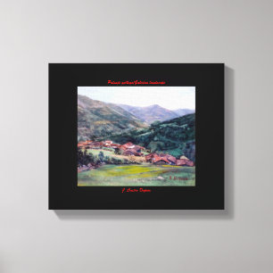 Galicische Landschaft/Galician landscape Leinwanddruck