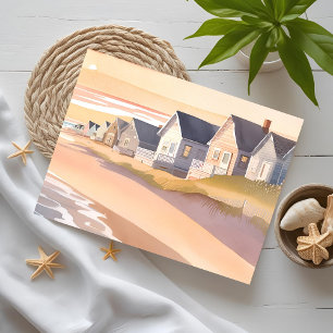 Galiläa am Meer Wasserfarben Rhode Island Strand Postkarte