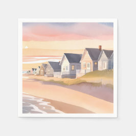 Galiläa am Meer | Wasserfarben Rhode Island Strand Serviette