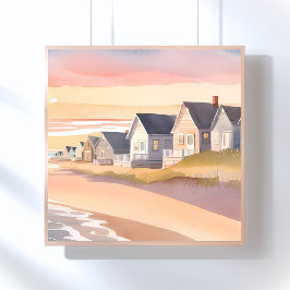 Galiläa am Meer | Wasserfarbenmalerei Rhode Island Poster