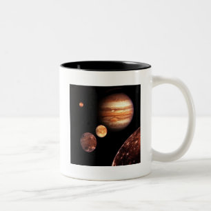 Galiläische Monde Astronomie Jupiters u. Zweifarbige Tasse
