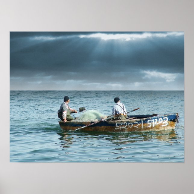 Galilee Fisherman - Pescadores Galileus em Israel Poster (Vorne)