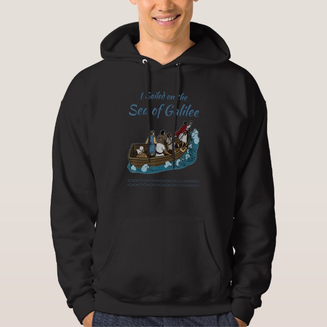 Galilee seas storms religious Christians Christian Hoodie (Vorderseite)