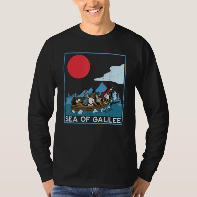 Galilee seas storms religious Christians Christian T-Shirt (Vorderseite)