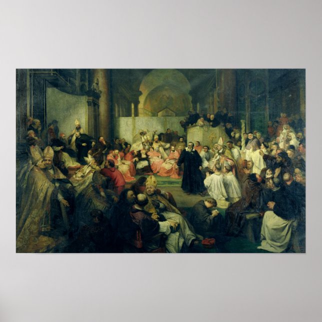 Galilei vor dem Rat, 1861 Poster (Vorne)