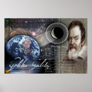 Galileo durch Gregory Gallo Poster