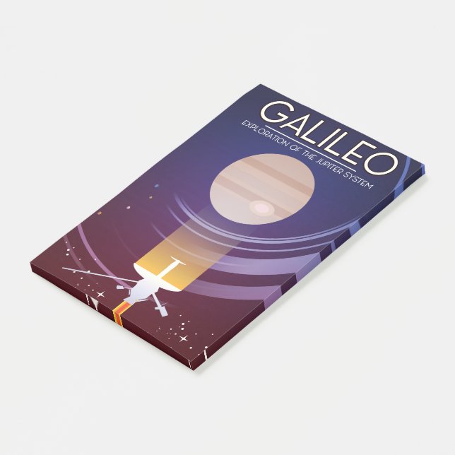 Galileo - Erforschung des Jupiter-Systems Post-it Klebezettel (angewinkelt)