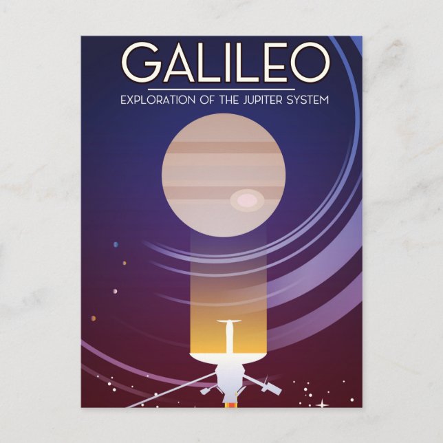 Galileo - Erforschung des Jupiter-Systems Postkarte (Vorderseite)
