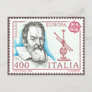 Galileo Galilei Astronomie Postkarte