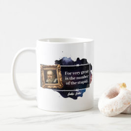 Galileo Galilei Große Zahl der Dummen Kaffeetasse