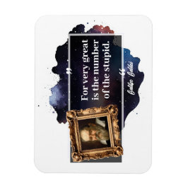 Galileo Galilei Große Zahl der Dummen Magnet