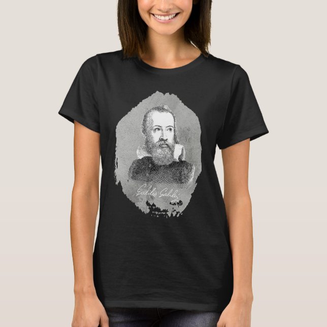 Galileo Galilei Italian Scientist T-Shirt (Vorderseite)