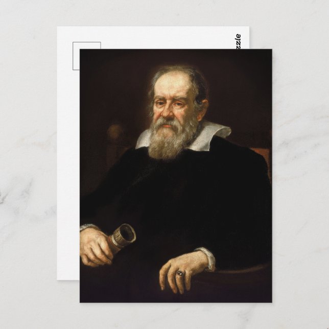 Galileo Galilei Postkarte (Vorne/Hinten)