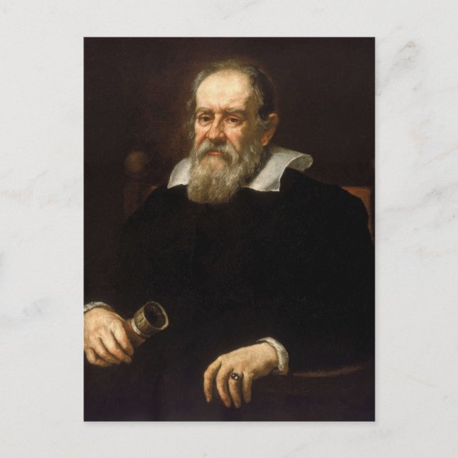 Galileo Galilei: Vater von Wissenschaft und Astron Postkarte (Vorderseite)