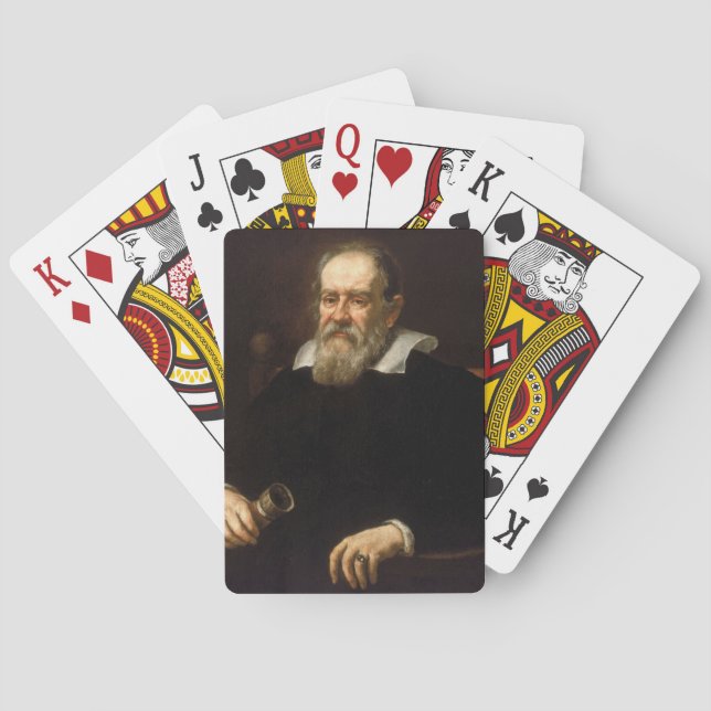 Galileo Galilei: Vater von Wissenschaft und Astron Spielkarten (Rückseite)