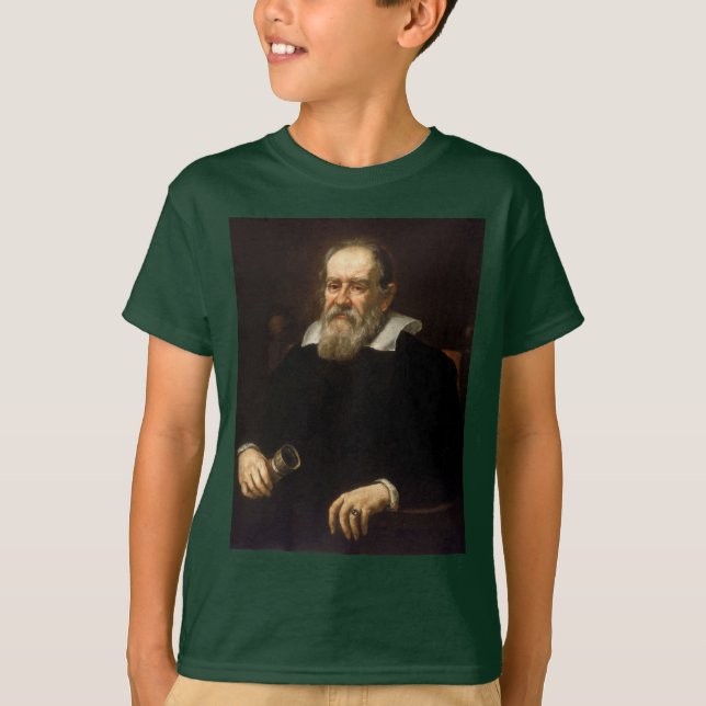 Galileo Galilei: Vater von Wissenschaft und Astron T-Shirt (Vorderseite)