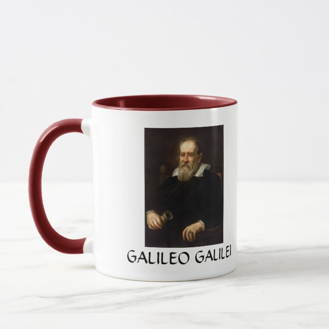 Galileo- Galileiporträt-Kaffee-Tasse Tasse (Links)