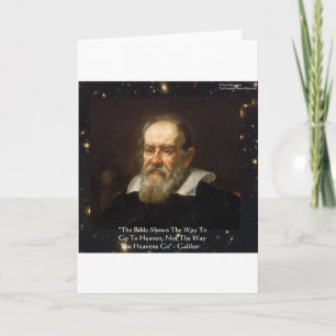 Galileo "Weg zum Himmel" Zitat Geschenke T-Shirts Karte
