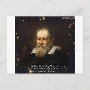 Galileo "Weg zum Himmel" Zitat Geschenke T-Shirts  Postkarte