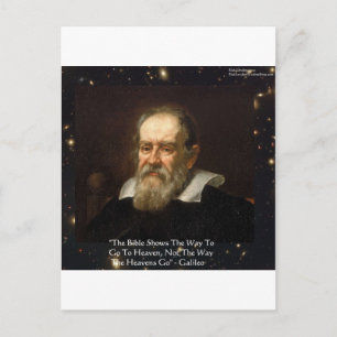 Galileo "Weg zum Himmel" Zitat Geschenke T-Shirts  Postkarte