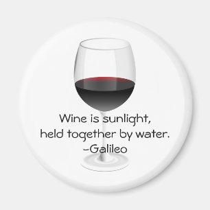 Galileo-Wein-Zitat Magnet