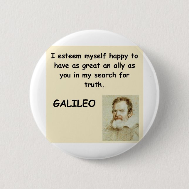 Galileo-Zitat Button (Vorderseite)
